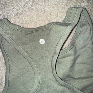 lululemon athletica Sage Green Racerback Cropped Top